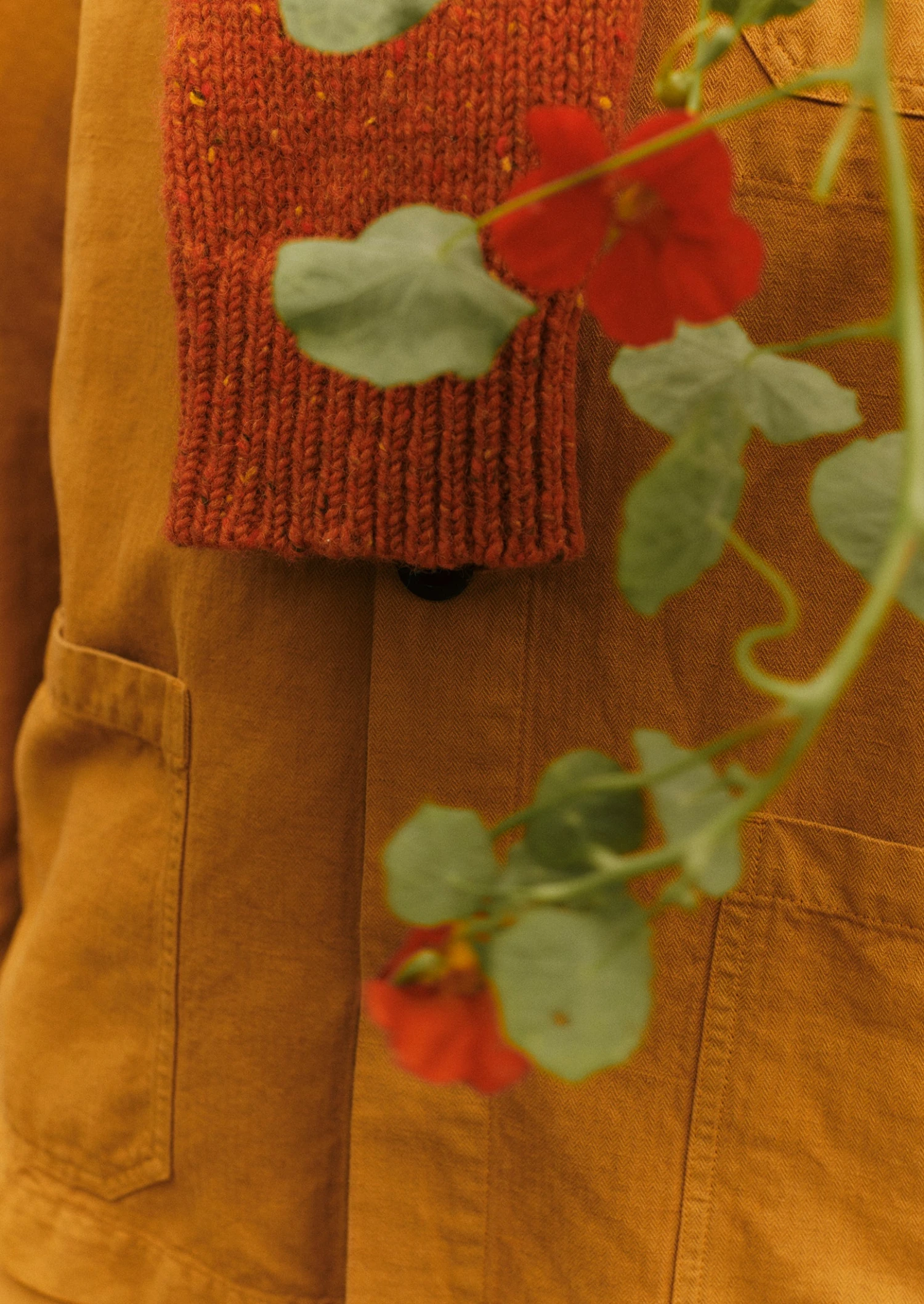 Arlo Garment Dyed Herringbone Jacket | Mustard 7 Arlo Garment Dyed Herringbone Jacket | Mustard - Image 5