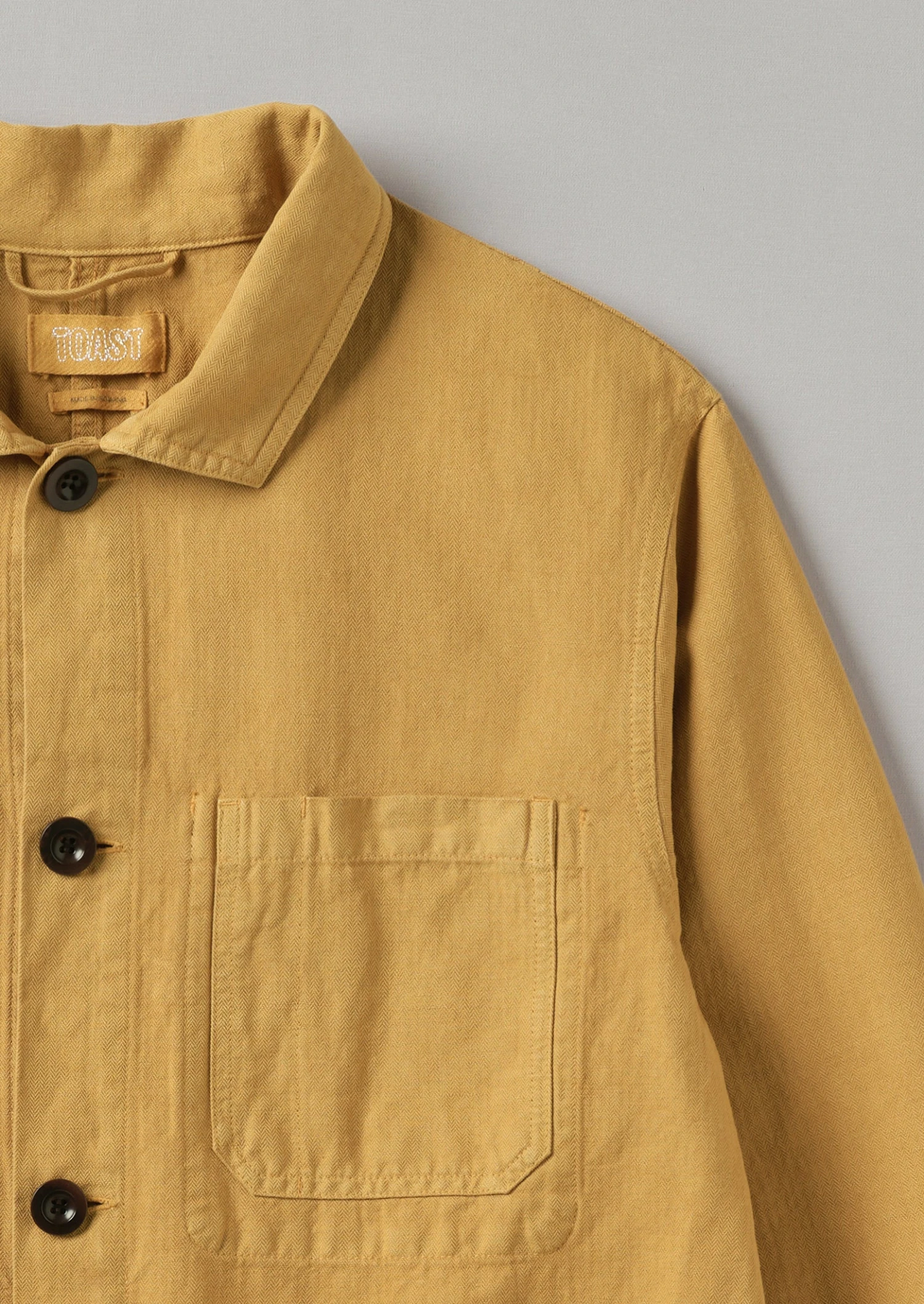 Arlo Garment Dyed Herringbone Jacket | Mustard 12 Arlo Garment Dyed Herringbone Jacket | Mustard - Image 10