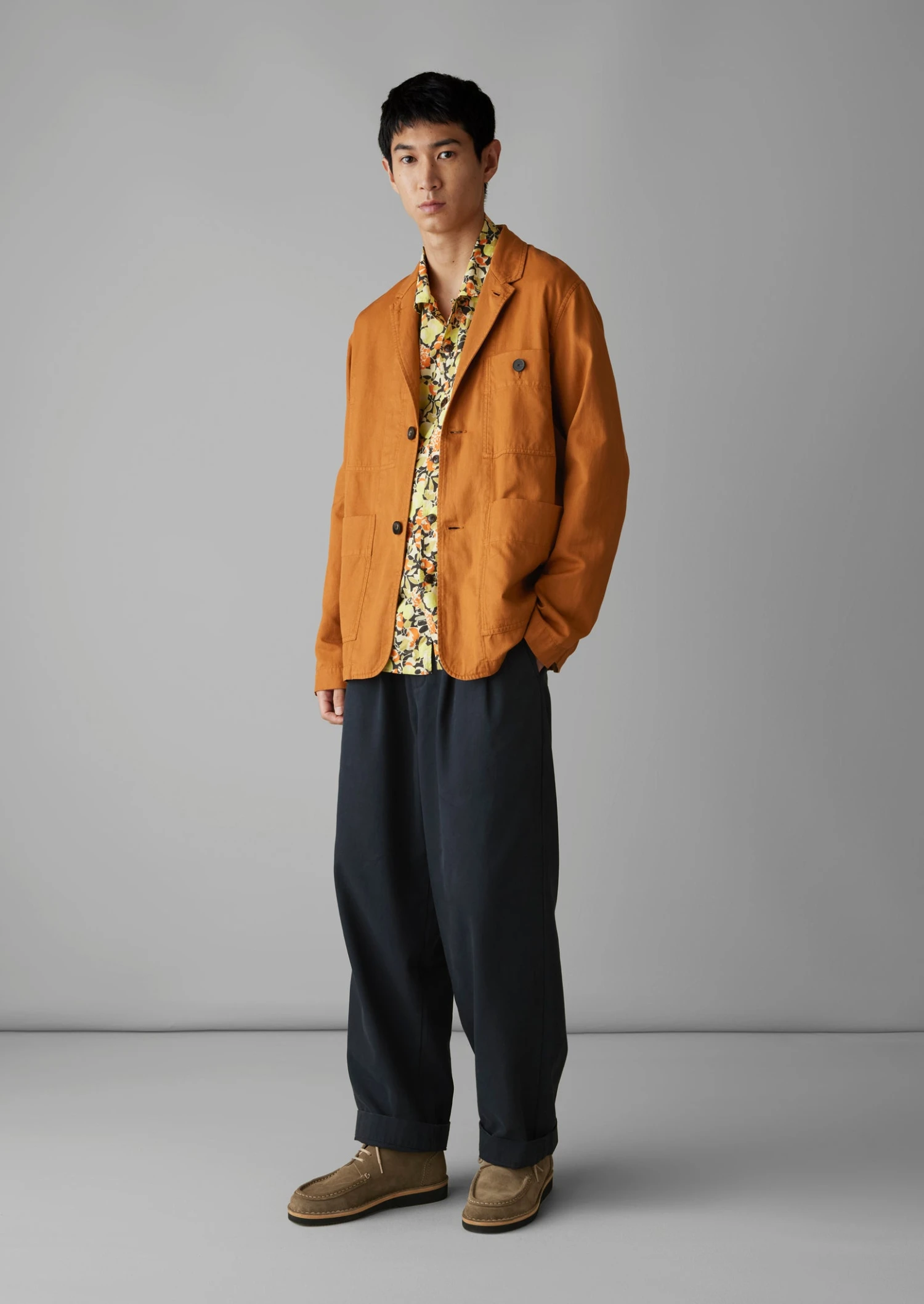 Unstructured Cotton Linen Blazer | Brick 5 Unstructured Cotton Linen Blazer | Brick - Image 3