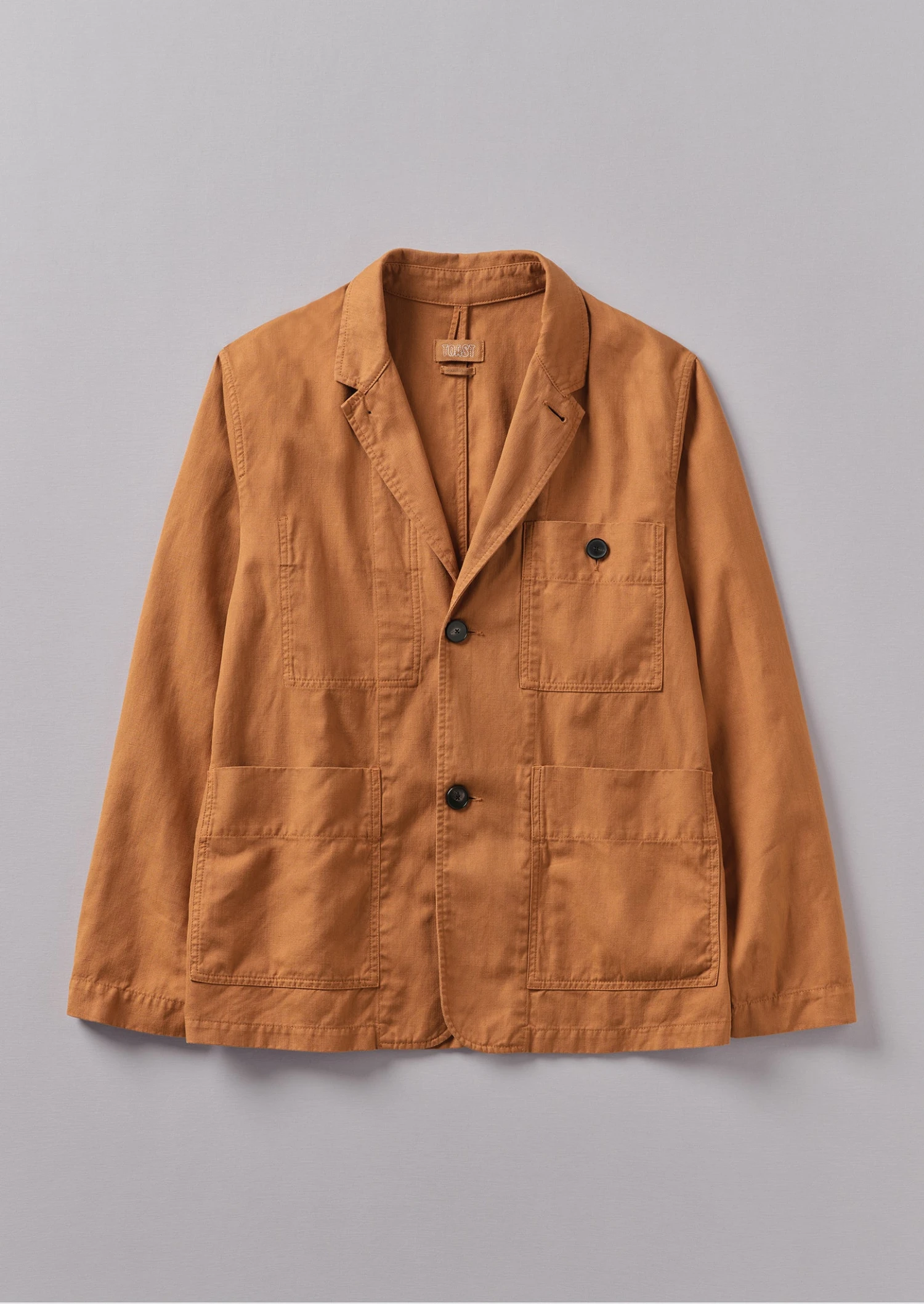 Unstructured Cotton Linen Blazer | Brick 3 Unstructured Cotton Linen Blazer | Brick