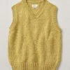 Donegal Wool Knitted Tank | Soft Yellow -Falke Store MKNTW03 softyellow 0