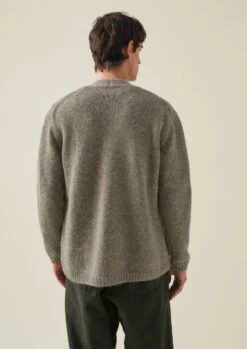 High V-Neck Cardigan | Mushroom -Falke Store MKNTW06 3