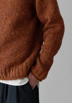 Donegal Roll Neck Sweater | Copper -Falke Store MKNTW09 6