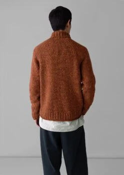 Donegal Roll Neck Sweater | Copper -Falke Store MKNTW09 7