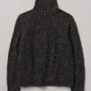 Donegal Roll Neck Sweater | Black Marl -Falke Store MKNTW09 blackmarl 0