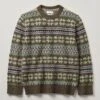 Shetland Wool Fair Isle Sweater | Camel Multi -Falke Store MKNTW13 camelmulti 0