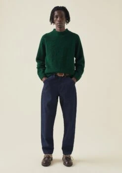 Flecky Wool Cashmere Seamless Sweater | Emerald -Falke Store MKNTW15 1