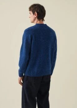 Flecky Wool Cashmere Seamless Sweater | Indigo -Falke Store MKNTW15 8