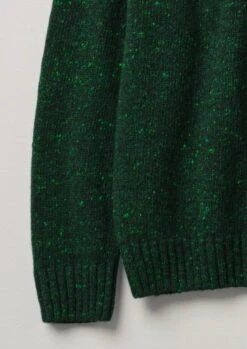 Flecky Wool Cashmere Seamless Sweater | Emerald -Falke Store MKNTW15 9