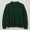 Flecky Wool Cashmere Seamless Sweater | Emerald -Falke Store MKNTW15 emerald 0