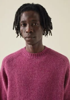 Crew Neck Wool Sweater | Berry -Falke Store MKNTW16 3