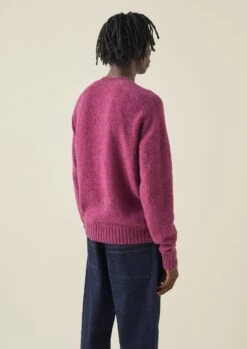 Crew Neck Wool Sweater | Berry -Falke Store MKNTW16 6