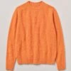 Crew Neck Wool Sweater | Clementine -Falke Store MKNTW16 clementine 0