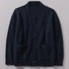 V-Neck Donegal Wool Cardigan | Navy -Falke Store MKNUS13 navy 0