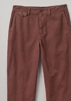 Norv Garment Dyed Tapered Trousers | Brown Ochre 12 Norv Garment Dyed Tapered Trousers | Brown Ochre -Falke Store MTRTW03 9