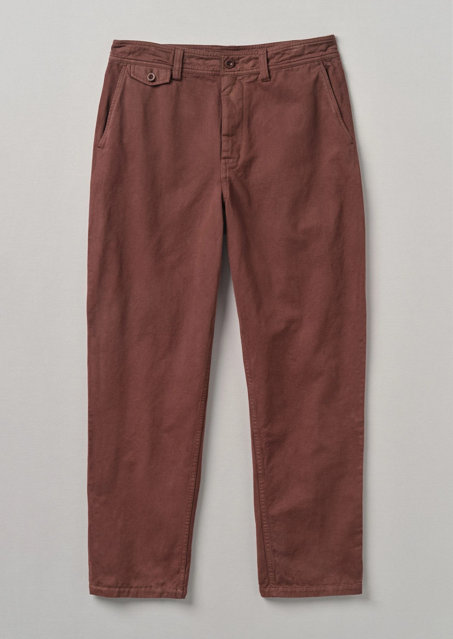 Norv Garment Dyed Tapered Trousers | Brown Ochre 2 Norv Garment Dyed Tapered Trousers | Brown Ochre