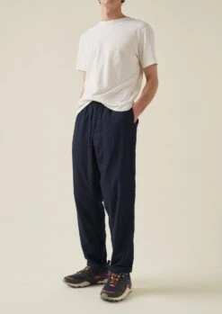 Double Faced Indigo Drawstring Trousers | Indigo -Falke Store MTRTW04 3