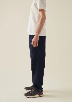 Double Faced Indigo Drawstring Trousers | Indigo -Falke Store MTRTW04 4