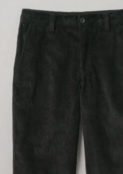 Rory Organic Cotton Cord Straight Leg Trousers | Brown Slate -Falke Store MTRTW07 5