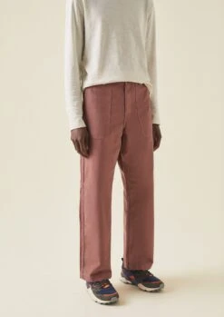 Rory Carpenter Canvas Trousers | Dusty Pink -Falke Store MTRTW13 2