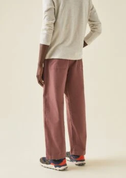 Rory Carpenter Canvas Trousers | Dusty Pink -Falke Store MTRTW13 4