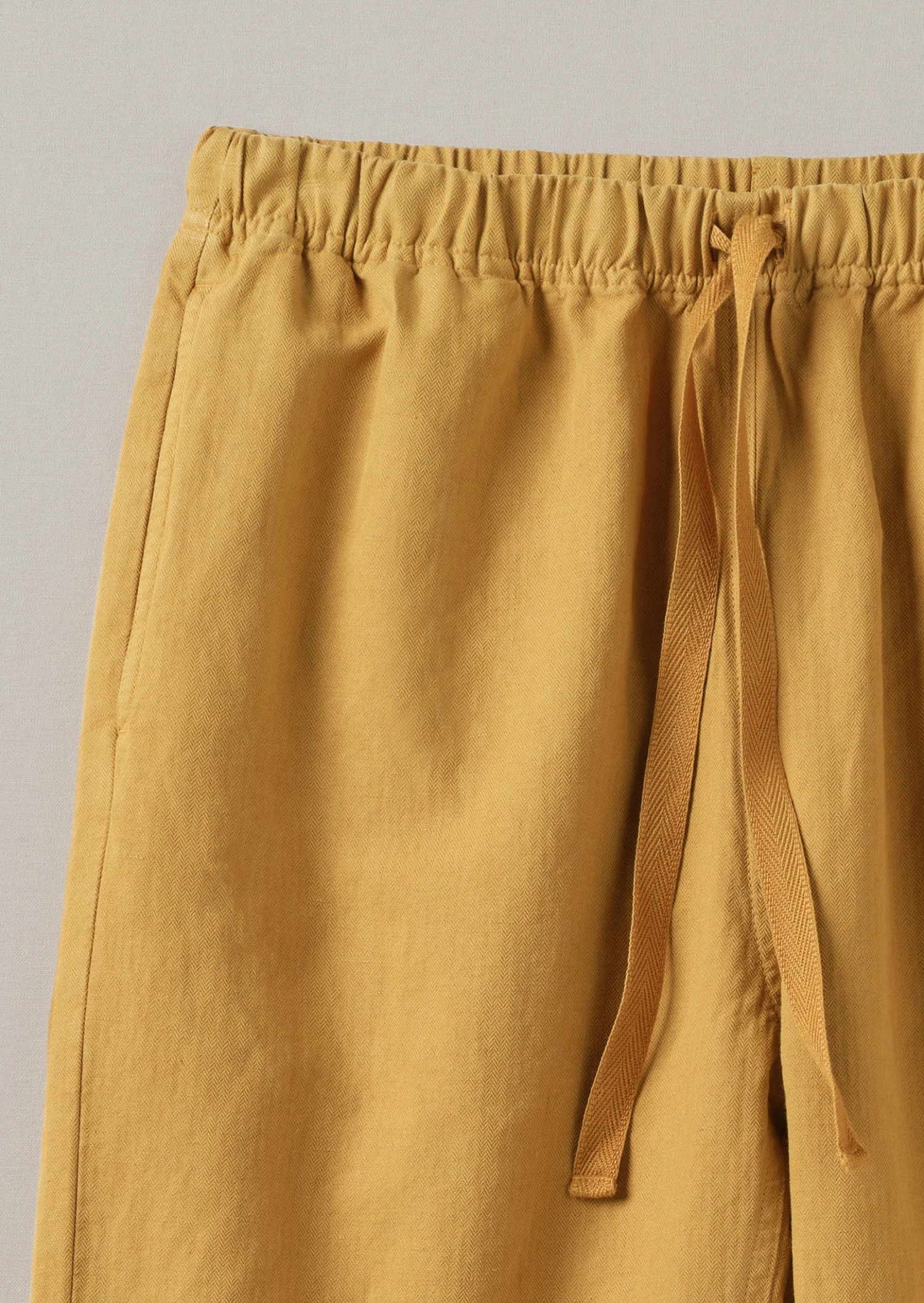 Alfie Garment Dyed Herringbone Trousers | Mustard 8 Alfie Garment Dyed Herringbone Trousers | Mustard - Image 6