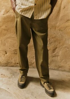 Garment Dyed Organic Cotton Tapered Trousers | Artichoke 11 Garment Dyed Organic Cotton Tapered Trousers | Artichoke -Falke Store MTRUS23 8