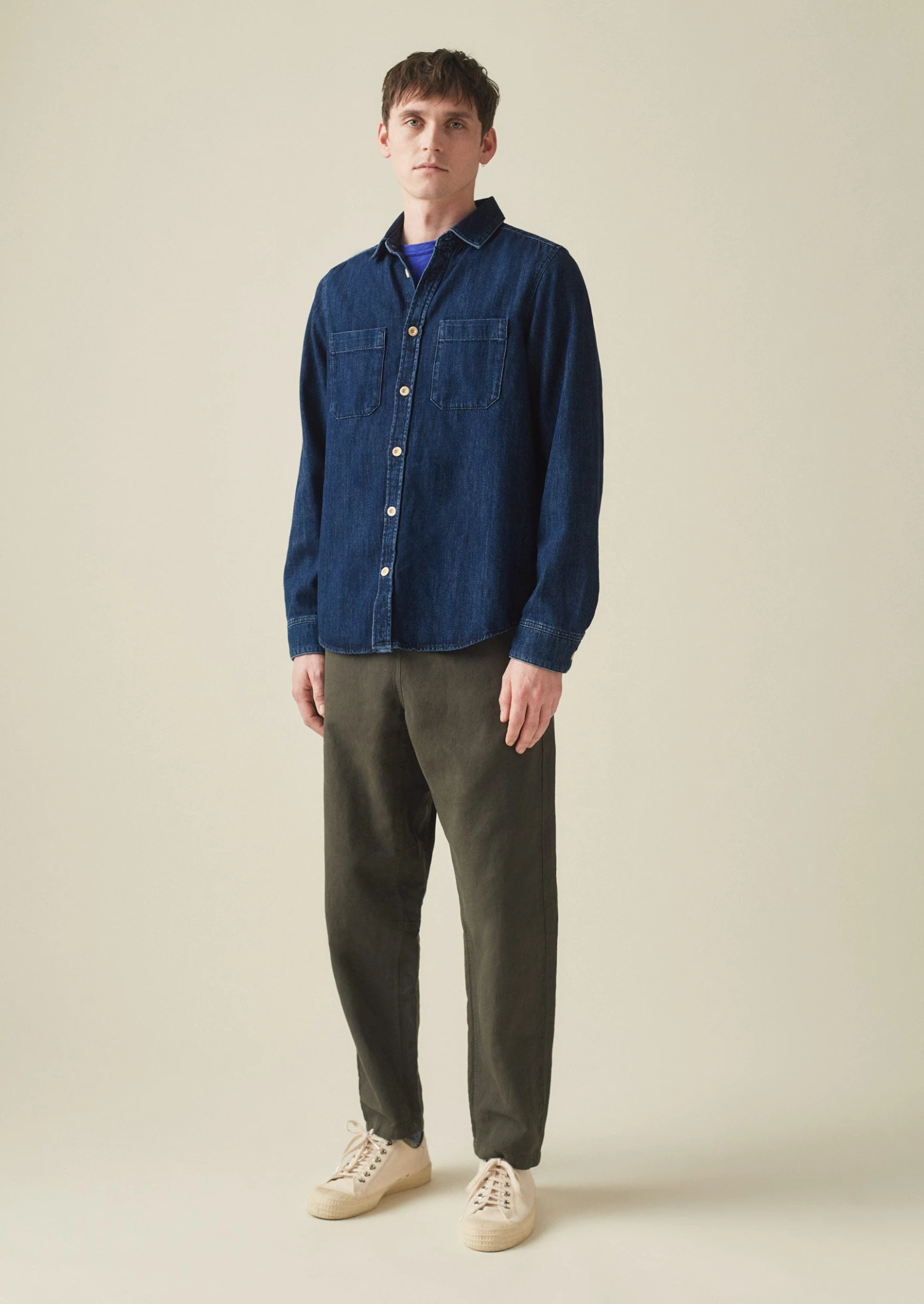 Patch Pocket Denim Shirt | Indigo 4 Patch Pocket Denim Shirt | Indigo - Image 2