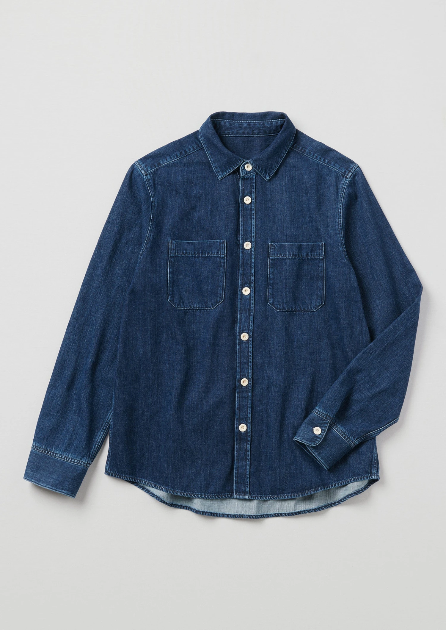 Patch Pocket Denim Shirt | Indigo 3 Patch Pocket Denim Shirt | Indigo