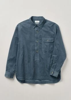 Organic Cotton Cord Overshirt | Storm Blue