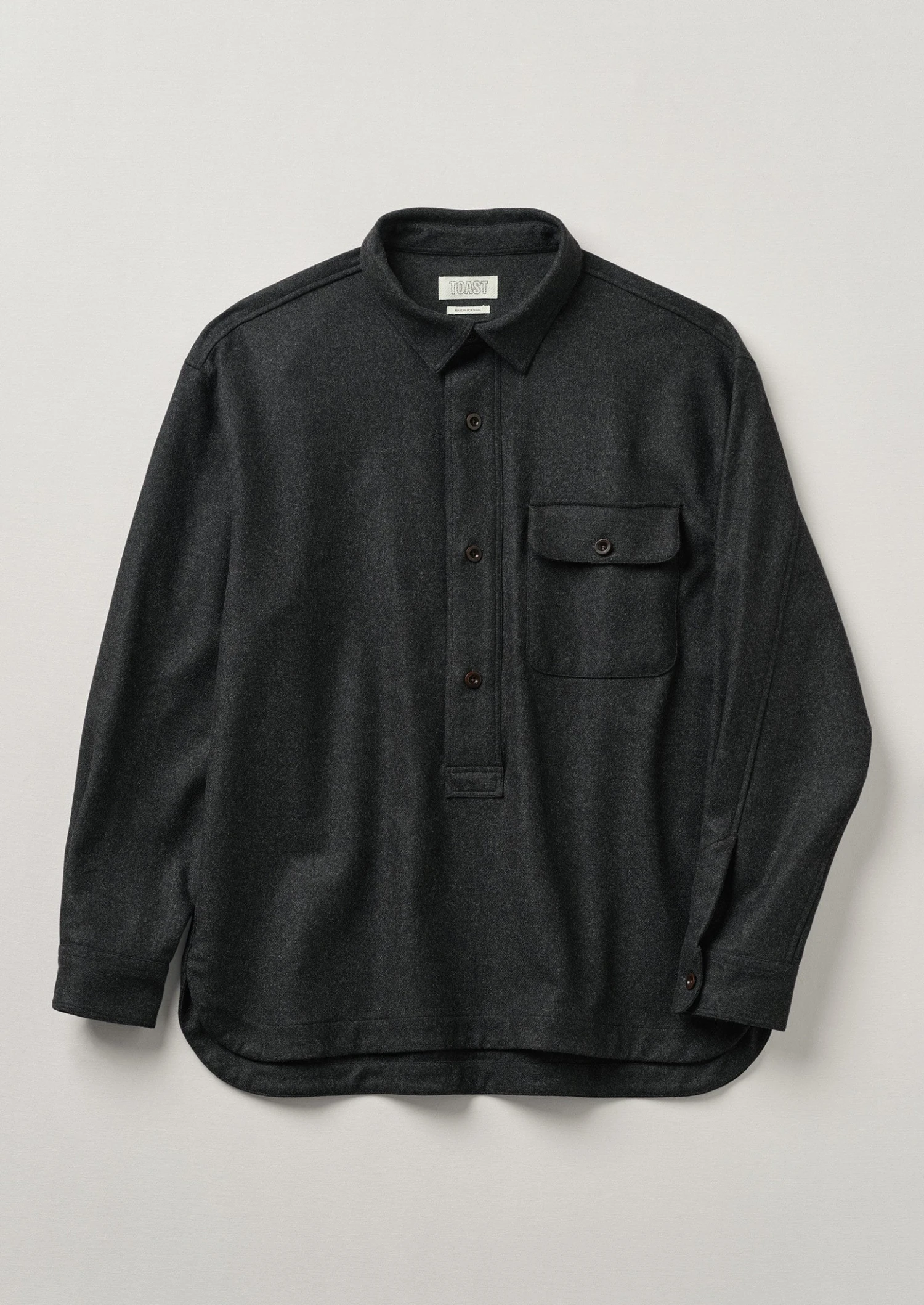 Wool Cashmere Overshirt | Charcoal 3 Wool Cashmere Overshirt | Charcoal