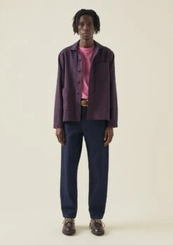 Houndstooth Check Wool Cotton Shirt | Dark Berry 10 Houndstooth Check Wool Cotton Shirt | Dark Berry -Falke Store MWTTW18 2