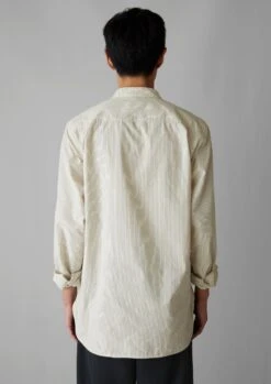 Grandad Collar Stripe Pullover Shirt | Sunwashed Blue 13 Grandad Collar Stripe Pullover Shirt | Sunwashed Blue -Falke Store MWTUS17 5