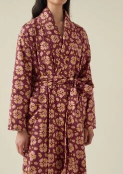 Tulip Print Cotton Flannel Gown | Root -Falke Store NGOTW09 2