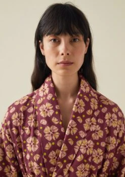 Tulip Print Cotton Flannel Gown | Root -Falke Store NGOTW09 3