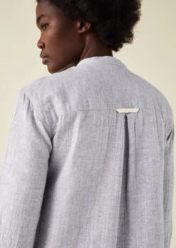 Bea Soft Double Cotton Nightshirt | Grey Melange -Falke Store NNITS16 6