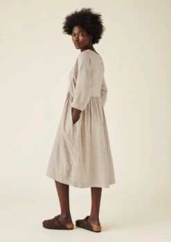 Soft Double Cotton Nightdress | Sand 13 Soft Double Cotton Nightdress | Sand -Falke Store NNITW12 9