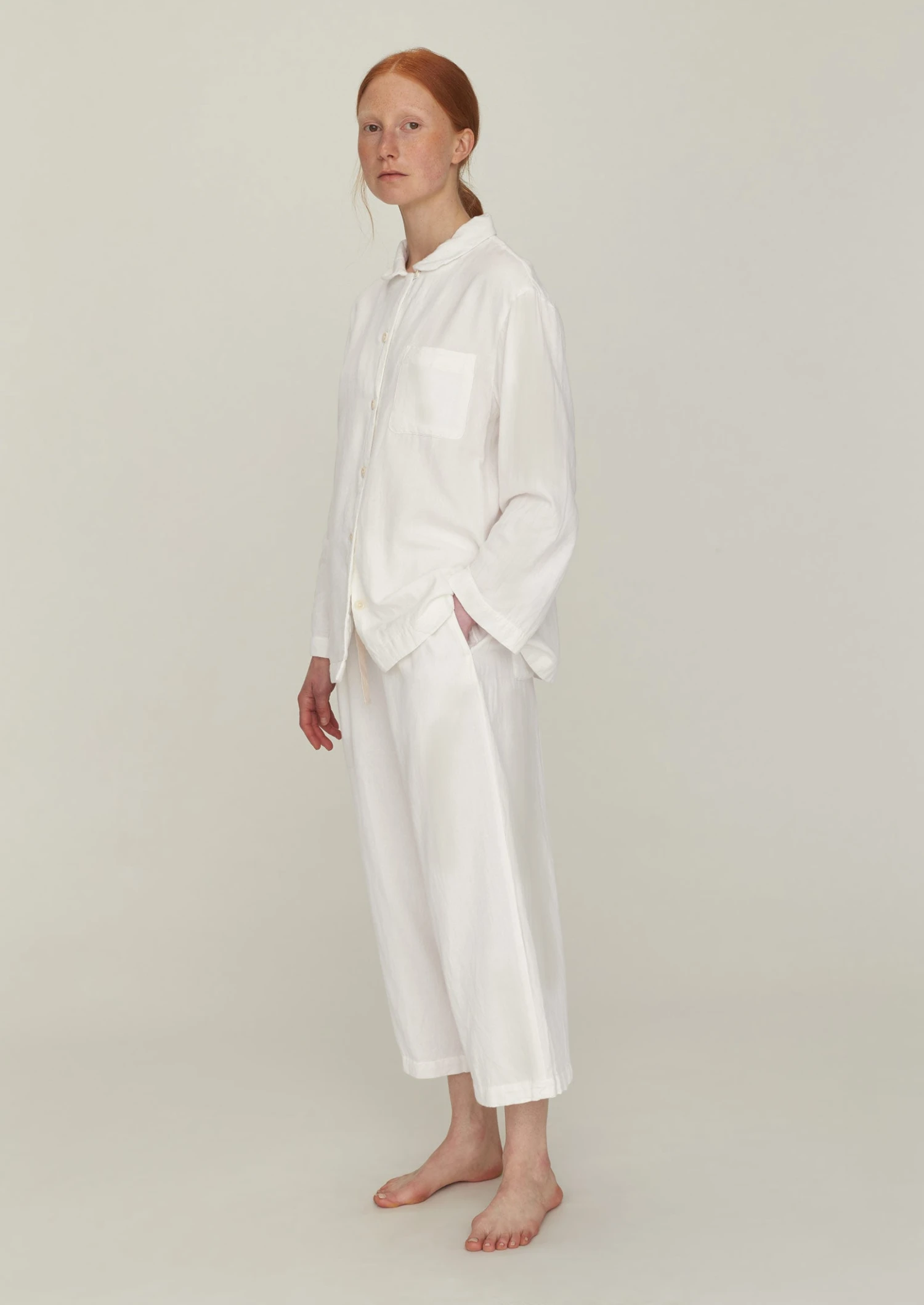 Ada Soft Double Cotton Pyjamas | Parchment 4 Ada Soft Double Cotton Pyjamas | Parchment - Image 2