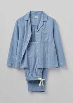 Mia Soft Double Cotton Pyjamas | Chambray