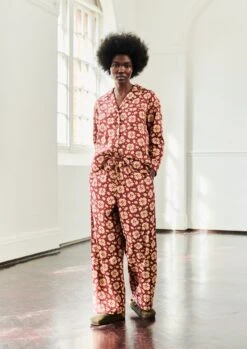 Tulip Print Cotton Flannel Pyjamas | Root -Falke Store NPJTW07 1