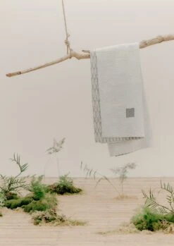 Renewed Diamond Ikat Quilt | Ecru/Grey -Falke Store RNHTQRW07EOS3 2