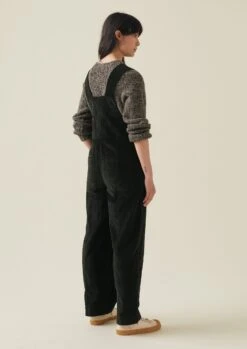 Organic Cotton Cord Dungarees | Brown Slate -Falke Store WAOTW07 8