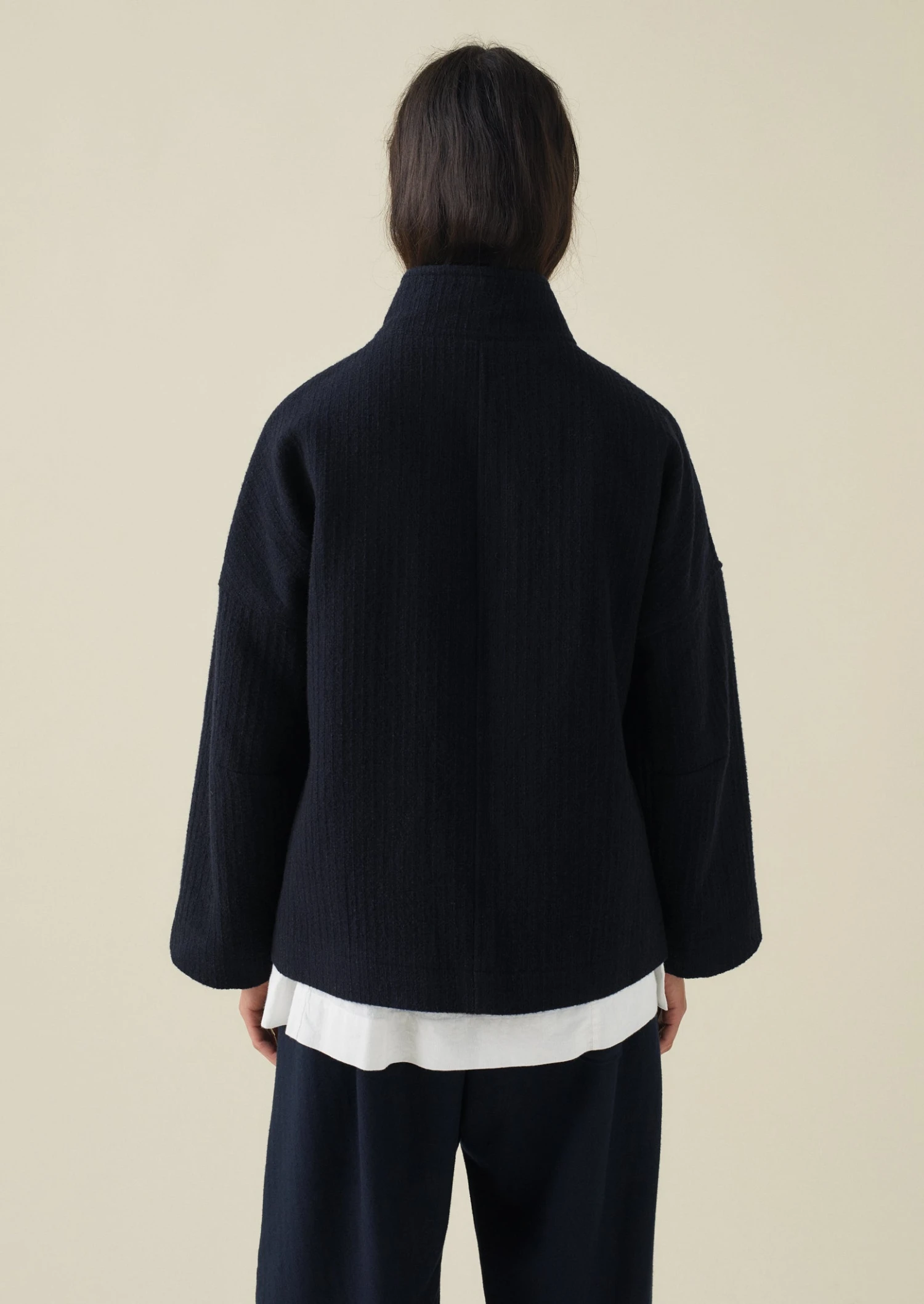 Short A Line Indigo Coat | Indigo 11 Short A Line Indigo Coat | Indigo - Image 9