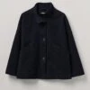 Short A Line Indigo Coat | Indigo -Falke Store WCOTW11 indigo 0