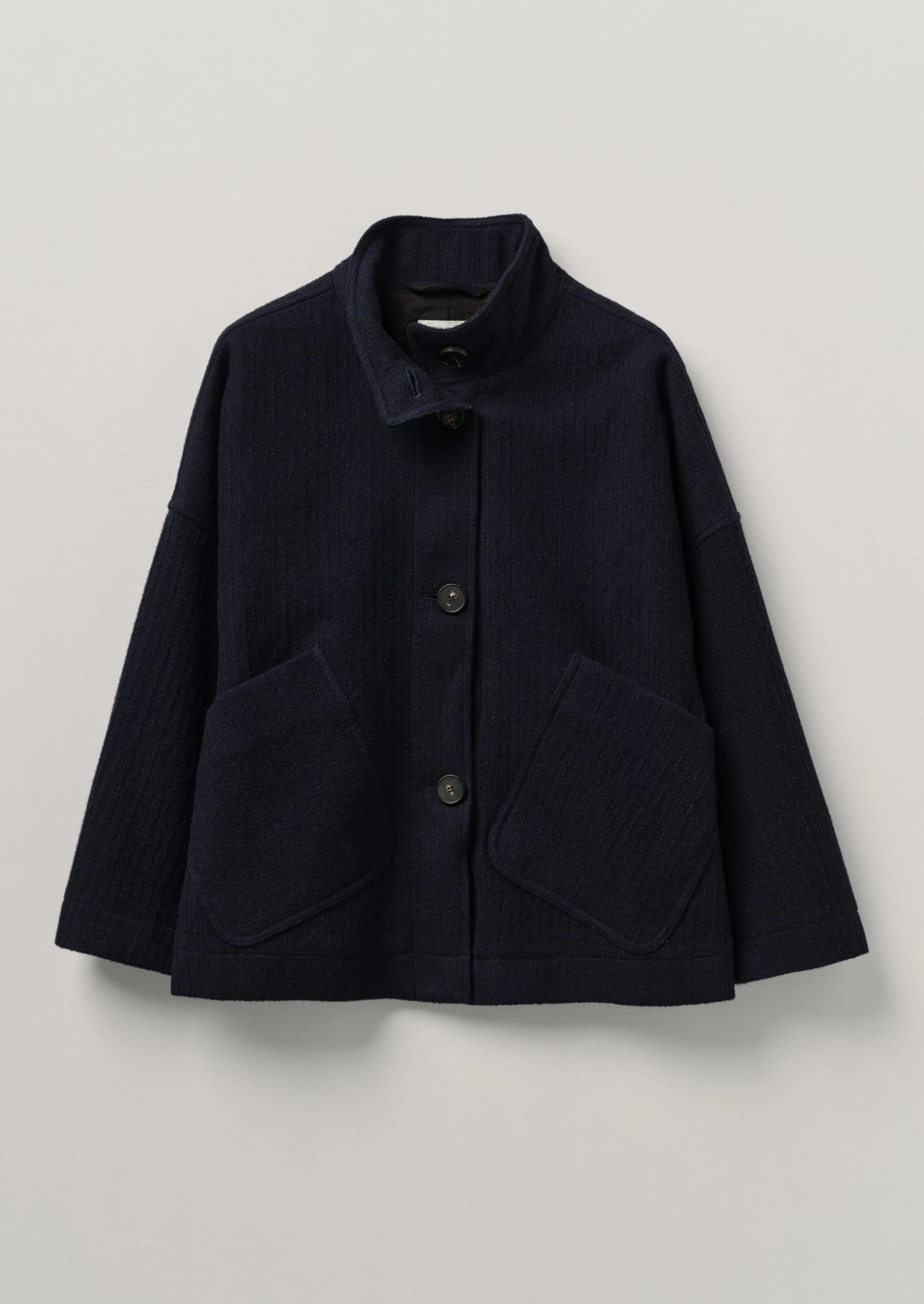 Short A Line Indigo Coat | Indigo 3 Short A Line Indigo Coat | Indigo