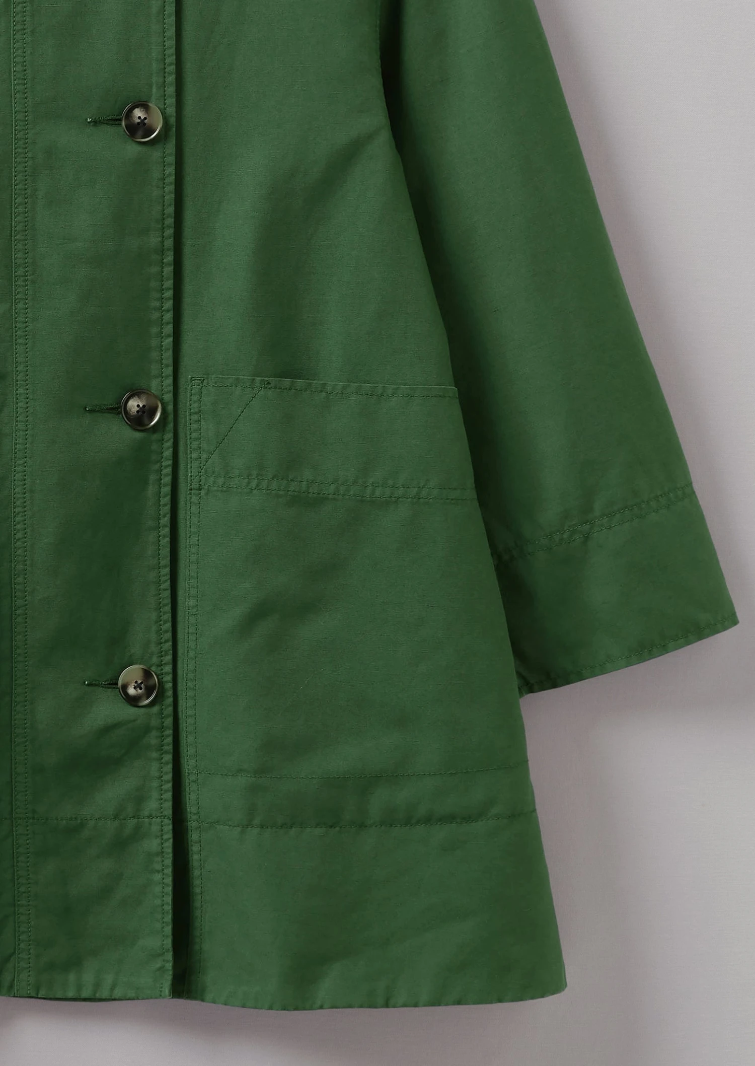 A Line Cotton Linen Canvas Coat | Juniper 10 A Line Cotton Linen Canvas Coat | Juniper - Image 8