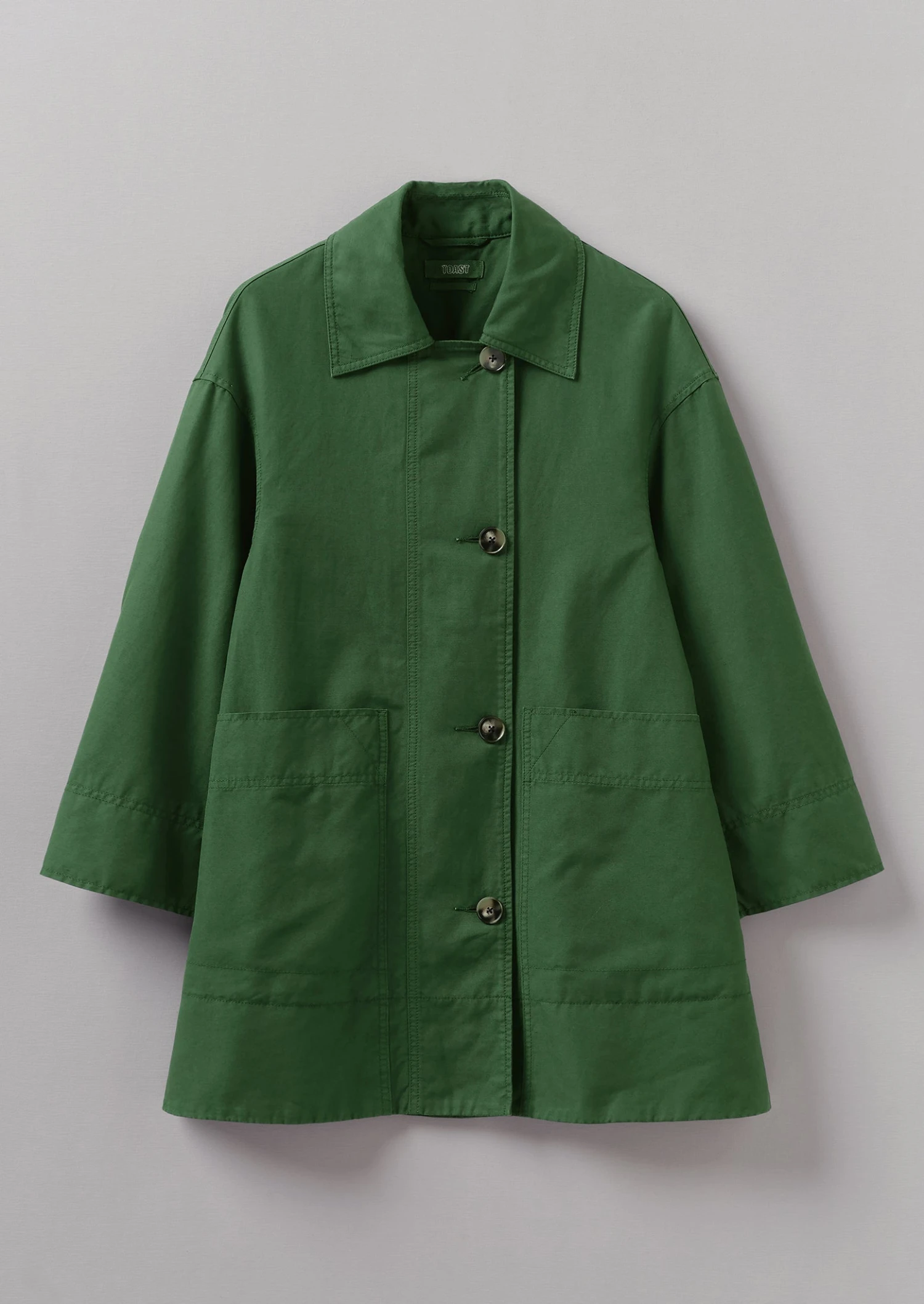 A Line Cotton Linen Canvas Coat | Juniper 3 A Line Cotton Linen Canvas Coat | Juniper