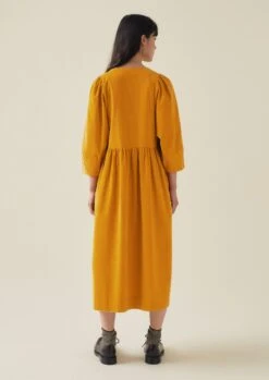 Maya Organic Cotton Needlecord Dress | Bonfire 12 Maya Organic Cotton Needlecord Dress | Bonfire -Falke Store WDRTW08 4