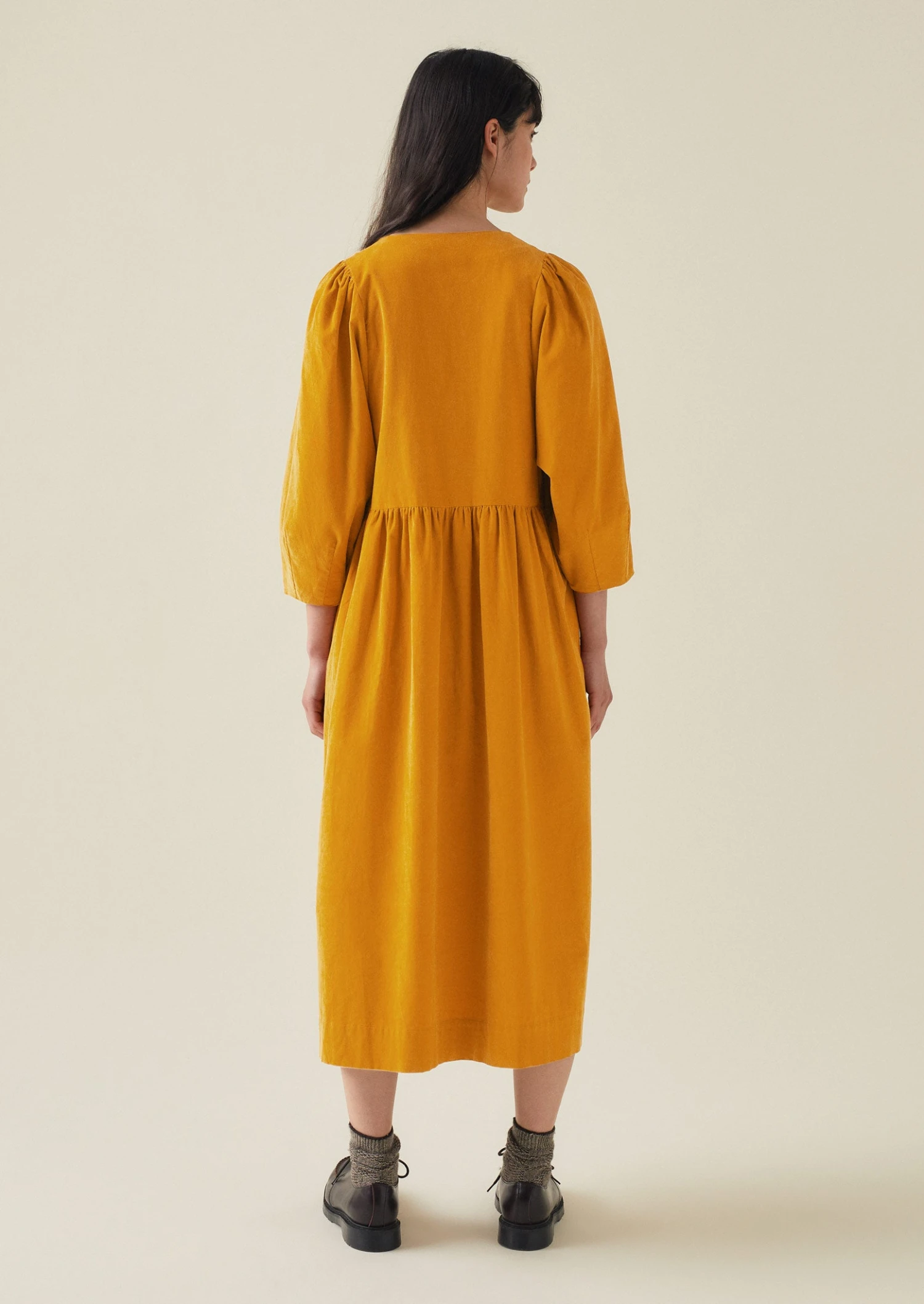 Maya Organic Cotton Needlecord Dress | Bonfire 7 Maya Organic Cotton Needlecord Dress | Bonfire - Image 5