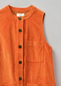 Organic Cord Sleeveless Tunic Dress | Auburn -Falke Store WDRTW17 13